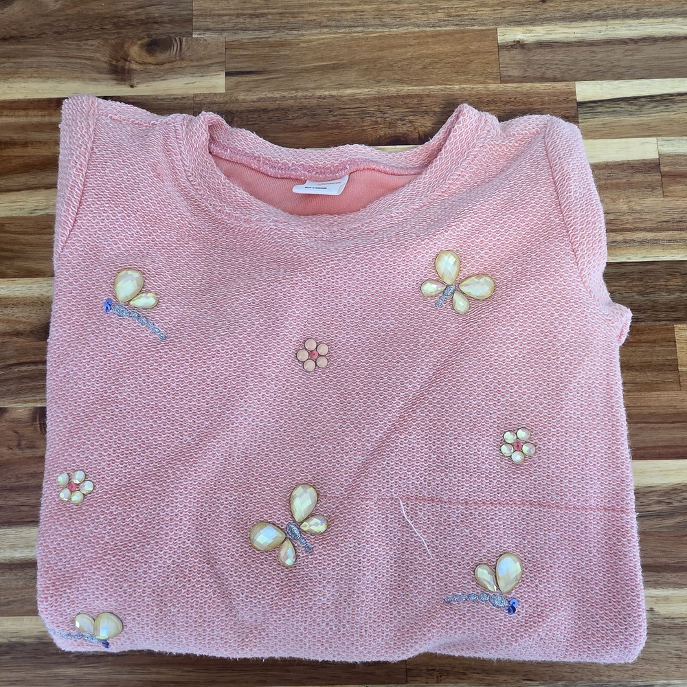 Gymboree Pink Dress with Butterfly Accents